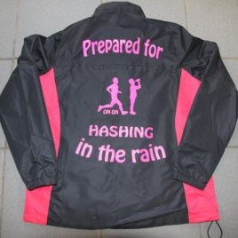 Ladies waterproof hashing jacket