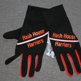 Hashers running gloves – orange line